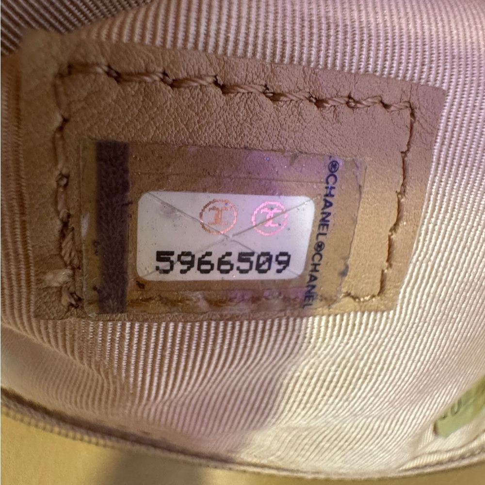 Chanel Shoulder Tote with COA — Yellowish-tan - Picture 15 of 16